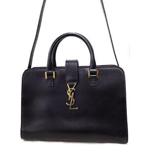SAINT LAURENT PARIS Monogram Cabas 2way Leather HandBag